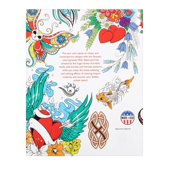 🆕️ Creative Art Tattoo Coloring Book - Picture 2 of 4